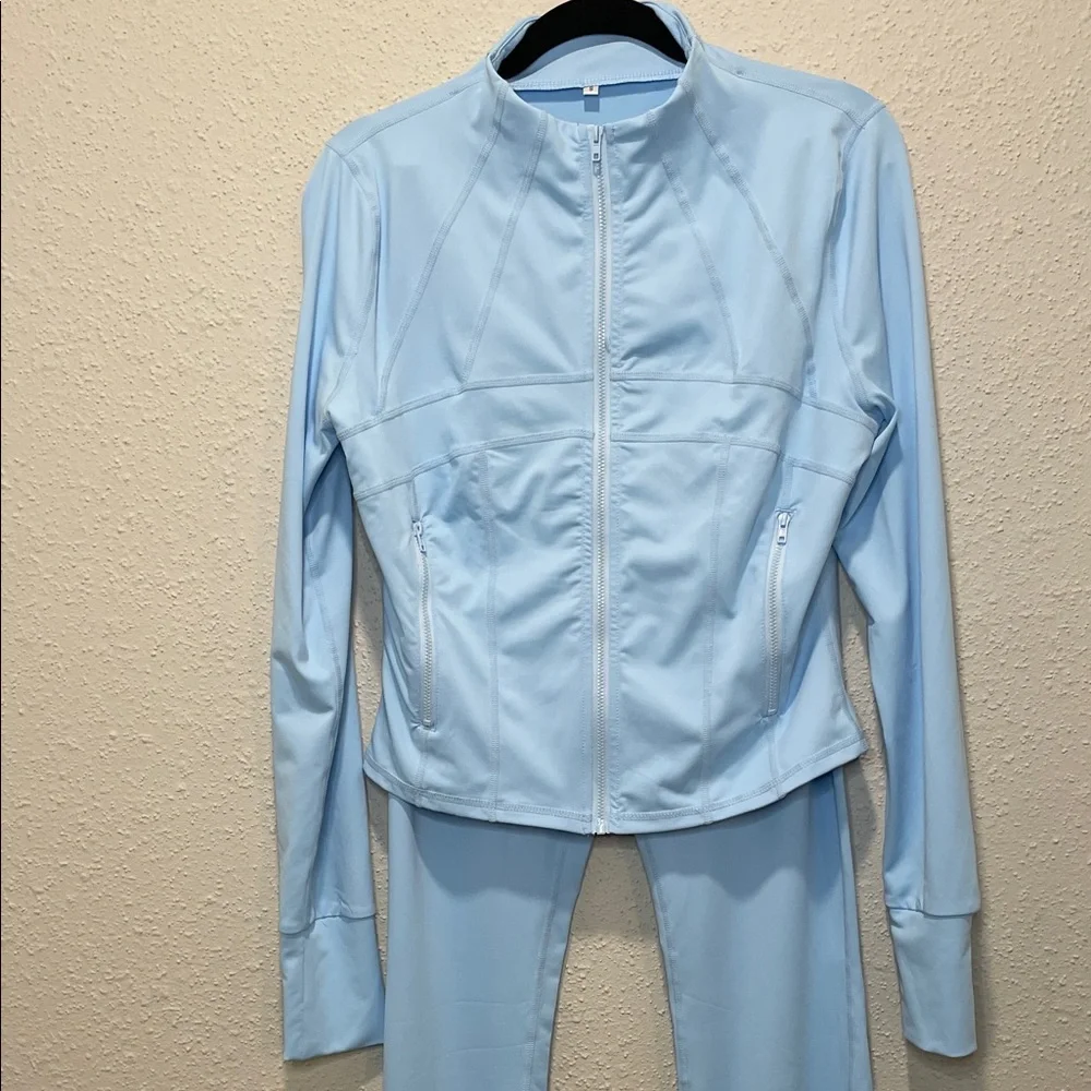 Light Blue Women's Jumpsuit-NWOT - Picture 2 of 3